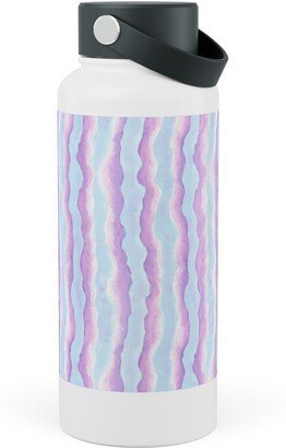 Photo Water Bottles: Sunset Cloud Stripe Stainless Steel Wide Mouth Water Bottle, 30Oz, Wide Mouth, Multicolor