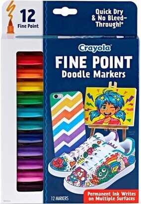 12pk Doodle & Draw Fine Point Doodle Markers