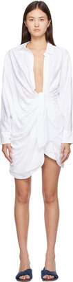 White Le Raphia 'La Robe Bahia' Minidress