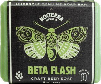 Huckstle Beta Flash Craft Beer Soap Bar - Handmade Craft Beer Soap, 6oz.