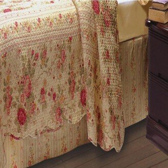 Greenland Home Fashion Antique Rose Bed Skirt, 15 Multicolor King