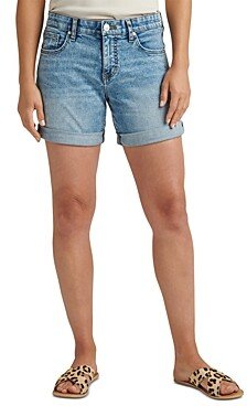 Alex Denim Boyfriend Shorts in Resort Blue