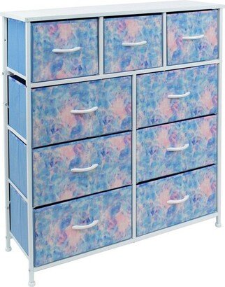 Drawer Dresser for Bedroom Home Blue