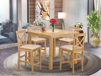 Dining Set With Kitchen Table and Wooden Dining Room Chairs-AG