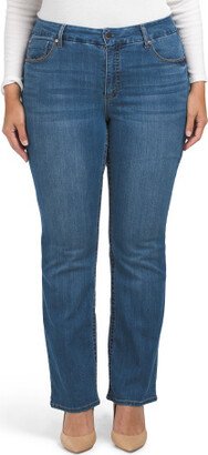 Plus High Rise Tummlyless Bootcut Jeans for Women