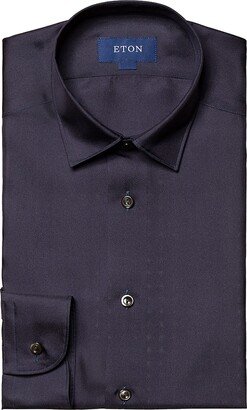 Slim-Fit Silk Dress Shirt