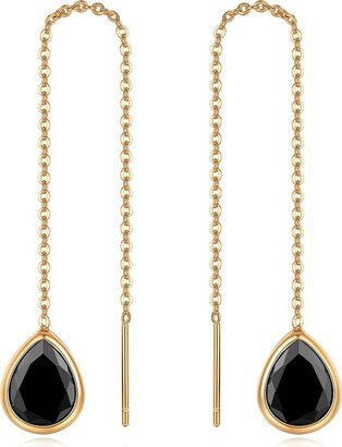 Barely There Cubic Zirconia Threader Earrings