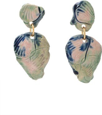 LEVENS JEWELS Roca Earrings Multicolor Earrings Light Green