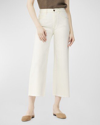 Hepburn High-Rise Vintage Ankle Wide-Leg Jeans