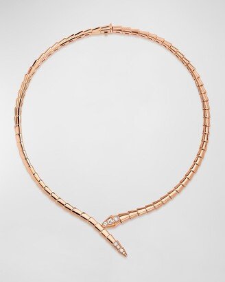 Serpenti Viper Rose Gold Necklace, Size M