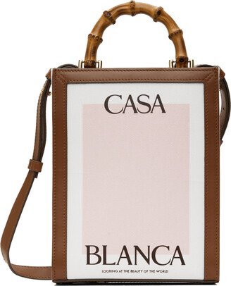 Brown & Pink Mini 'Casa' Canvas Tote