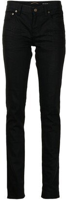 Skinny Mid-Rise Jeans-AA