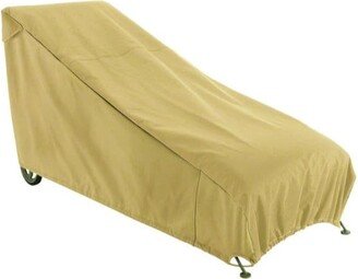 Brown Polyester Chaise Lounge Cover