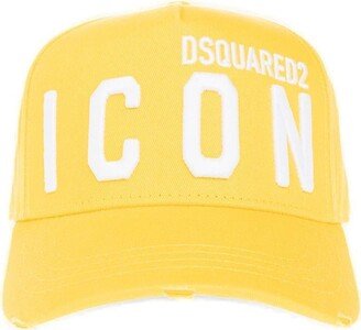 Icon Logo Embroidered Distressed Baseball Cap-AA