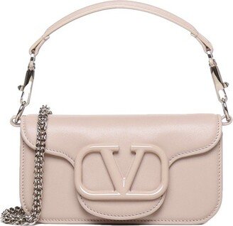 VLogo Plaque Foldover Top Sholder Bag