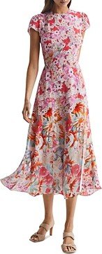 Ivy Floral Ombre Midi Dress