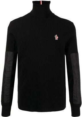 Padded Turtle-Neck Jumper