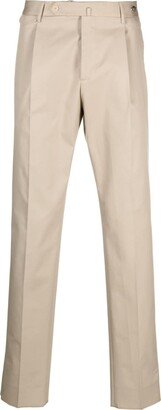 Stretch-Cotton Slim-Cut Trousers-AB