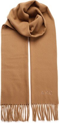 Camel ambroise Brodée Scarf