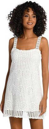 Waverly Tank Crochet Dress (Ivory) Women's Swimwear