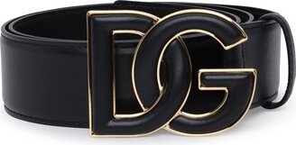 Logo Plaque Buckle Belt-BG