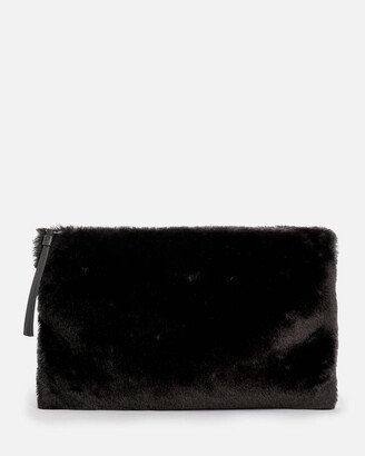 Bettina Shearling Clutch Bag