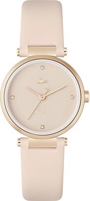 Women's Orba 3H Quartz Water-Resistant Fashion Watch with Blush Leather Strap