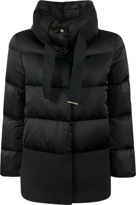 Concealed Button Padded Jacket