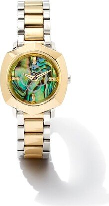 Dira Two Tone Stainless Steel 28mm Watch in Abalone