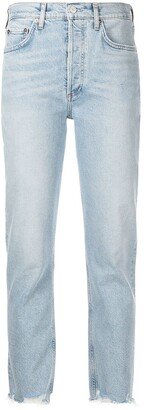 High-Waisted Cropped Jeans-AD