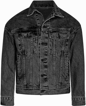 Venim Shorter Washed Black Denim Jacket