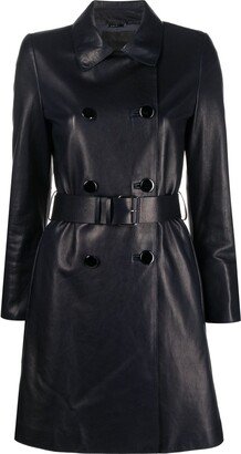 x 10 Corso Como leather trench coat