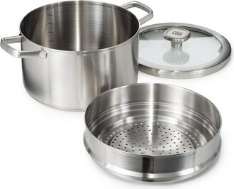 Graphite 3Pc Recycled 18/10 Stainless Steel Steamer Set