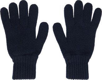 Navy Lambswool Gloves