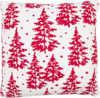 Snow Trees Throw Pillow