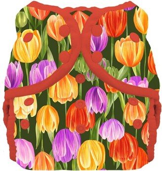 Thirsties | Swim Diaper Pack of 1 - Tulips Multicolored, Size Two (18-40 lbs)