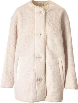 Himemma Buttoned Fleece Coat