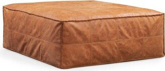 Dorit Square Ottoman Cognac Tan - Poly & Bark