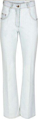 Light-Wash Straight-Leg Jeans-AA