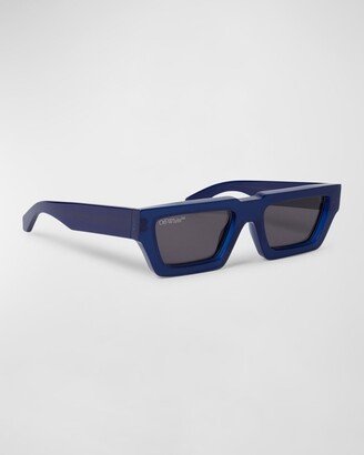 Men's Manchester Acetate Rectangle Sunglasses