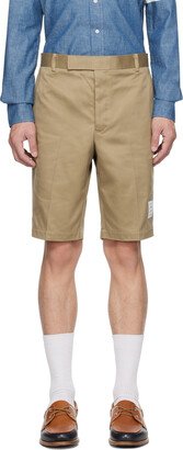 Beige Unconstructed Shorts