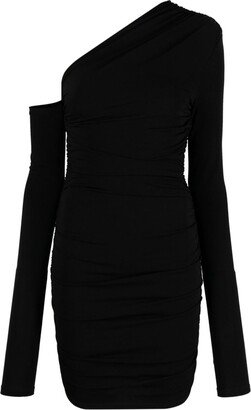 THE ANDAMANE One-Shoulder Ruched Minidress