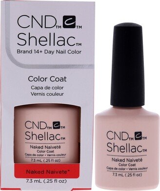 Shellac Nail Color - Naked Naivete by for Women - 0.25 oz Nail Polish