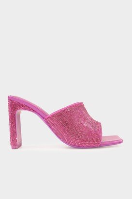 Simkhai Asia Heeled Crystal Mule in Opera Mauve