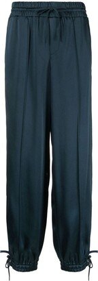 Drawstring-Waistbandf Tapered Trousers