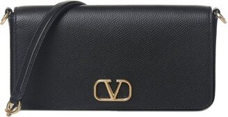 VLogo Signature Foldover Clutch Bag