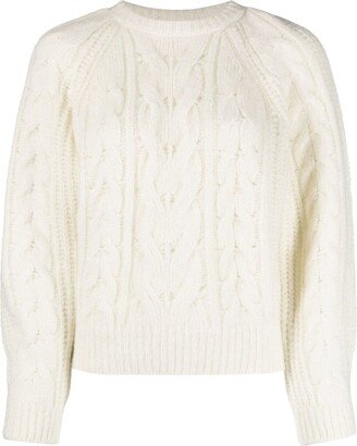 Cable And Ribbed-Knit Jumper