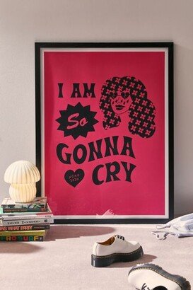 Cowgirl UFO I Am So Gonna Cry Hot Pink Art Print