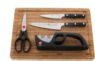 Pro 5-pc Knife & Cutting Board Set