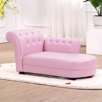 Kids Sofa Relax Couch Chaise Lounge Armrest Chair Bedroom Living